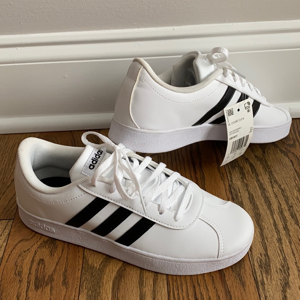 Adidas Sneakers, fits like 6.5US white color